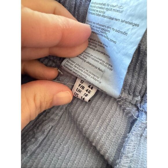 Madeleine Blue Corduroy Pants Size 14 - Picture 6 of 9